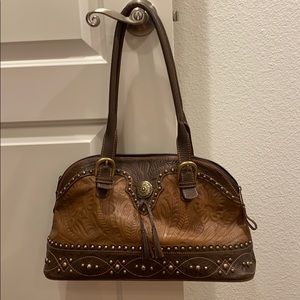 American West hand bag and matching Wallet